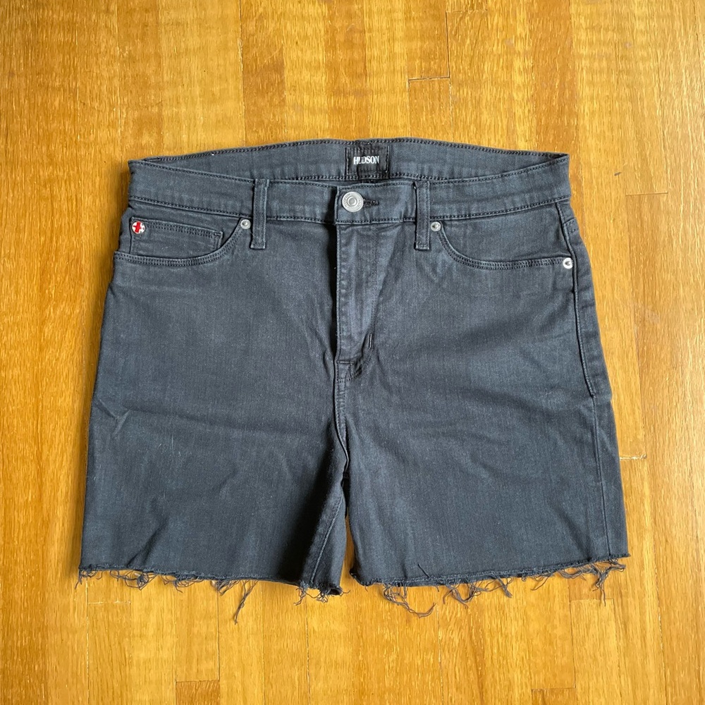 Black cut off Jean Shorts